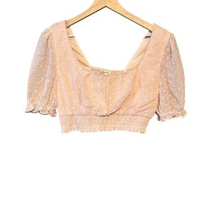 Fashion on Earth Baby Pink Crop Top SIZE L